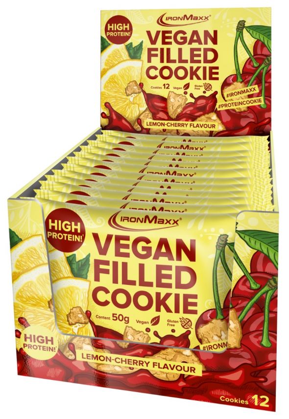 Vegan Filled Cookie (12x50g) - Lemon Cherry (MHD: 30.07.2023)