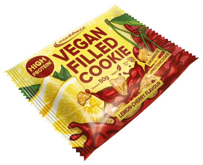 Vegan Filled Cookie (50g) - Lemon Cherry (MHD: 30.07.2023)