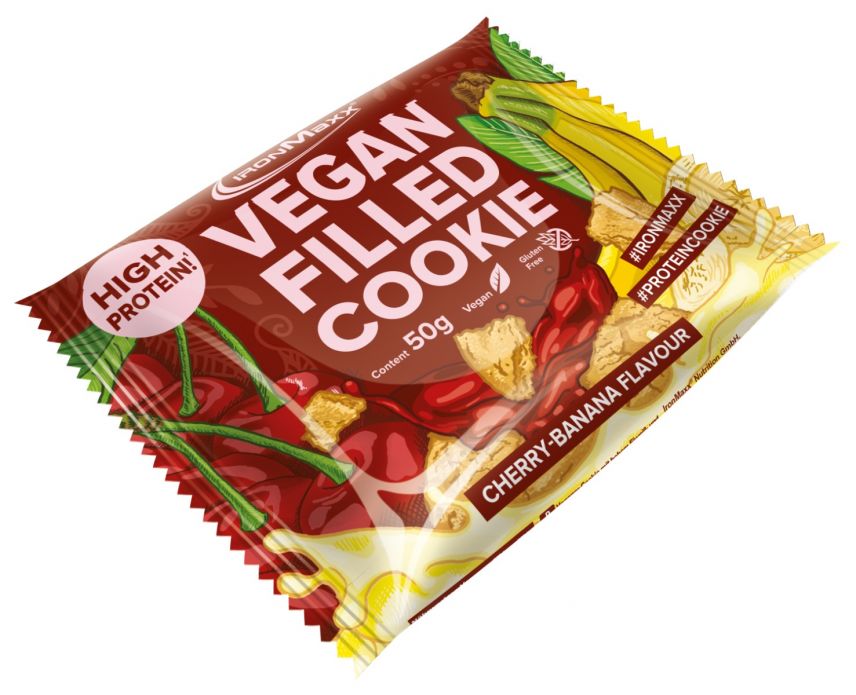 Vegan Filled Cookie (50g) - Banane Cherry (MHD: 31.05.2023)