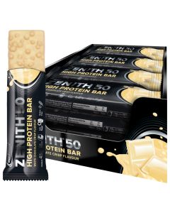ZENITH 50 Proteinriegel (16x45g) - White Chocolate Crisp (MHD: 30.11.2023)