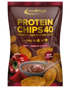 Protein Chips 40  (50g im Beutel) - Smokey Barbecue (MHD: 30.09.2022)