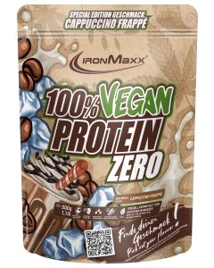 100% Vegan Protein Zero (500g) - Cappucchino Frappeé (MHD: 31.07.2024)