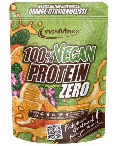 100% Vegan Protein Zero (500g) - Orange Zitronenmelisse