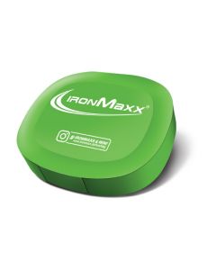 IronMaxx Pillenbox mit 5 Fächern, Gras Grün, 3 Stück (3er Pack)