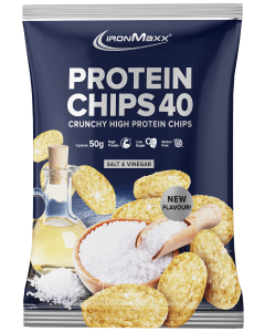 Protein Chips 40 (50g) - Salt & Vinegar (MHD: 30.06.2024)