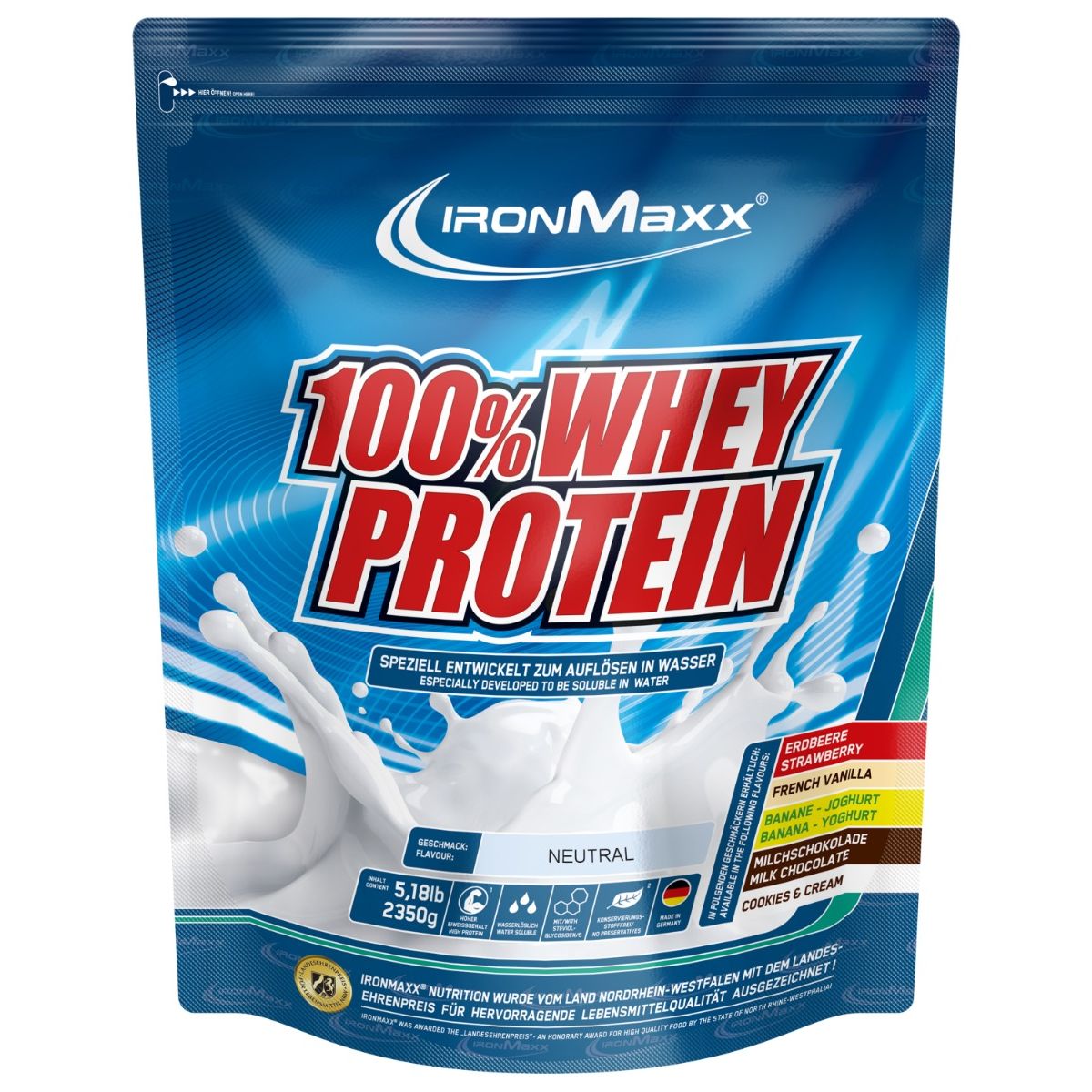 100% Whey Protein-Beutel-Neutral-2350g