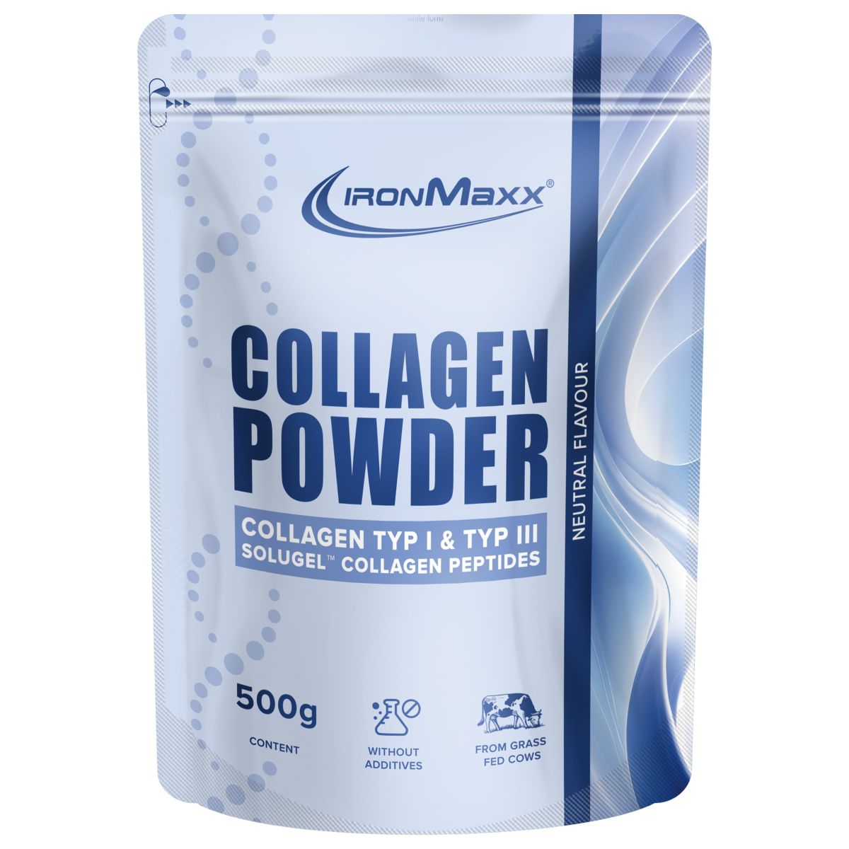IronMaxx Collagen Powder – Neutral - Bag 500g
