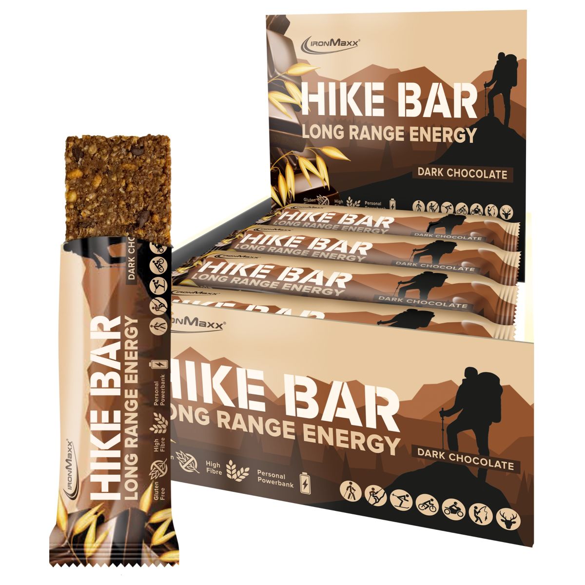 Hike Bar (12x60g) - Dark Chocolate (MHD: 10.05.2025) 