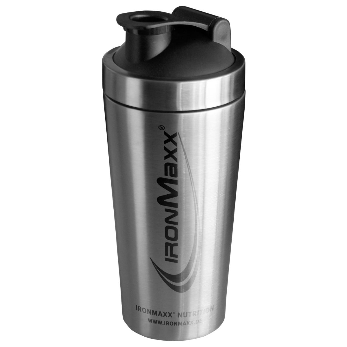 IronMaxx Protein Steel Shaker - Silver 750ml