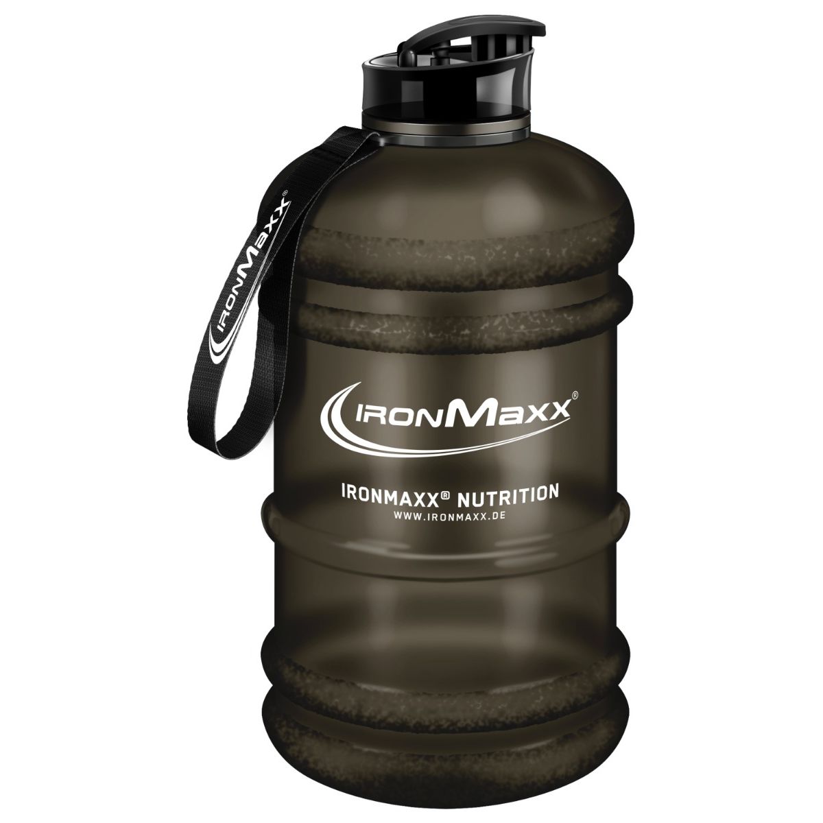 IronMaxx Water Gallon - Frosted Black 2200ml